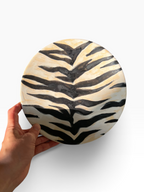 Functional Majolica Plate "Zebra" (22 cm / 8.6") | Vylupadra Collection