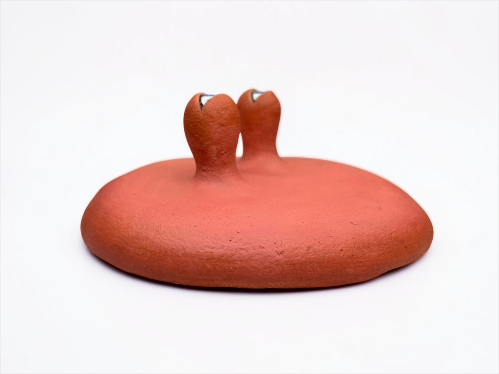 "The Gaze" Ceramic Wall Mask – Surrealist Fine Art Sculpture