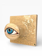 "Blue Eye" Ceramic Decorative Wall Hook – Handmade (Kannyu Technique)