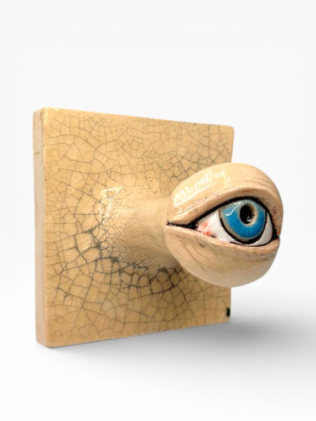 "Blue Eye" Ceramic Decorative Wall Hook – Handmade (Kannyu Technique)