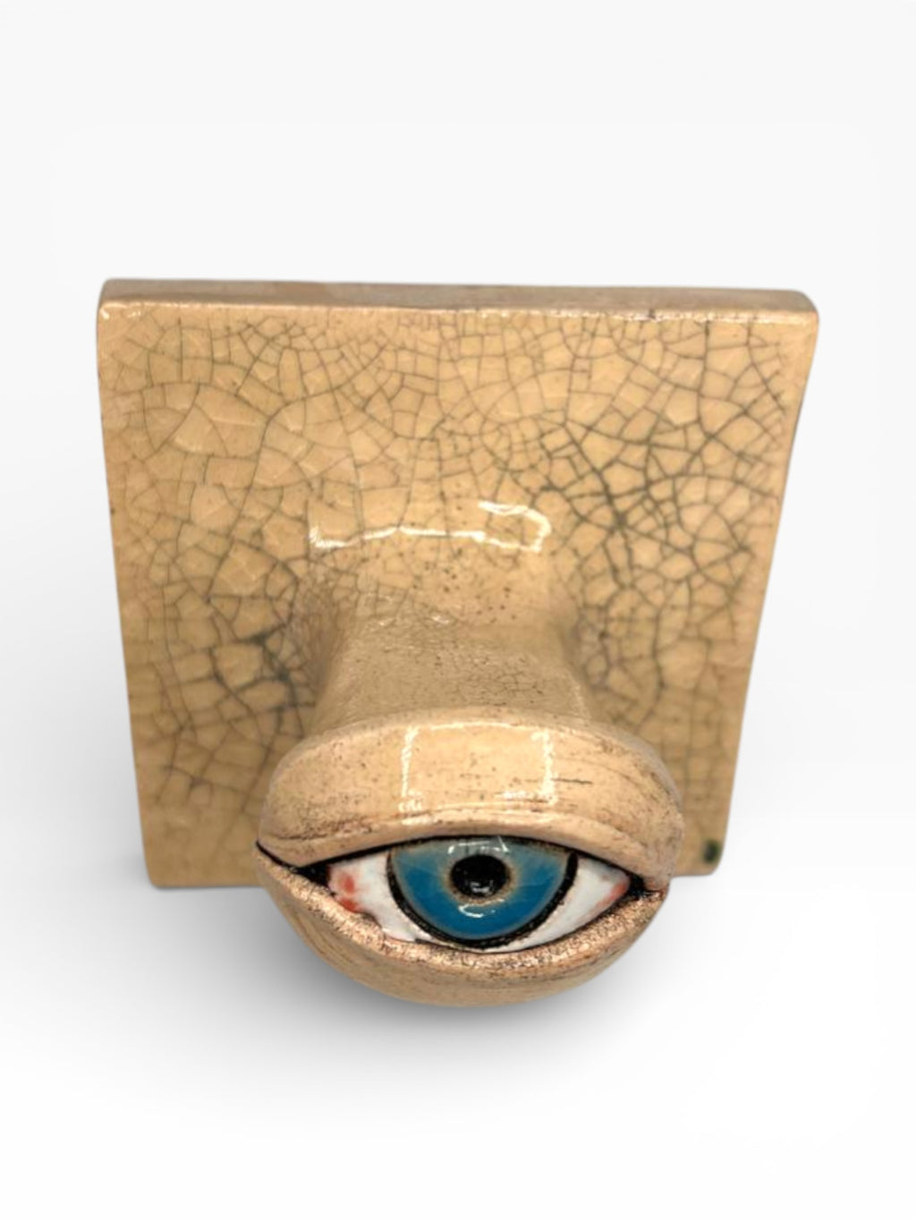 "Blue Eye" Ceramic Decorative Wall Hook – Handmade (Kannyu Technique)