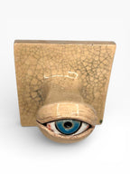 "Blue Eye" Ceramic Decorative Wall Hook – Handmade (Kannyu Technique)