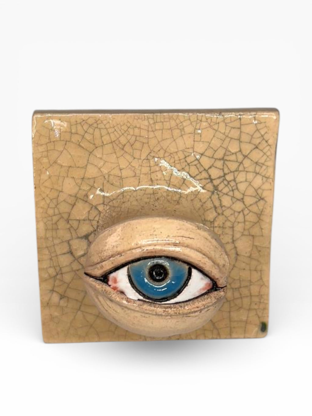 "Blue Eye" Ceramic Decorative Wall Hook – Handmade (Kannyu Technique)