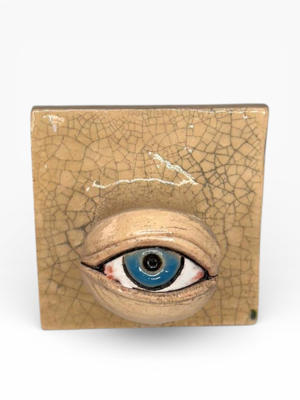 "Blue Eye" Ceramic Decorative Wall Hook – Handmade (Kannyu Technique)