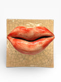 "Lips" Ceramic Decorative Wall Hook – Handmade (Kannyu Technique)