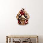 "The Rooster" Handcrafted Ceramic Wall Art – Unique Artisan Decor